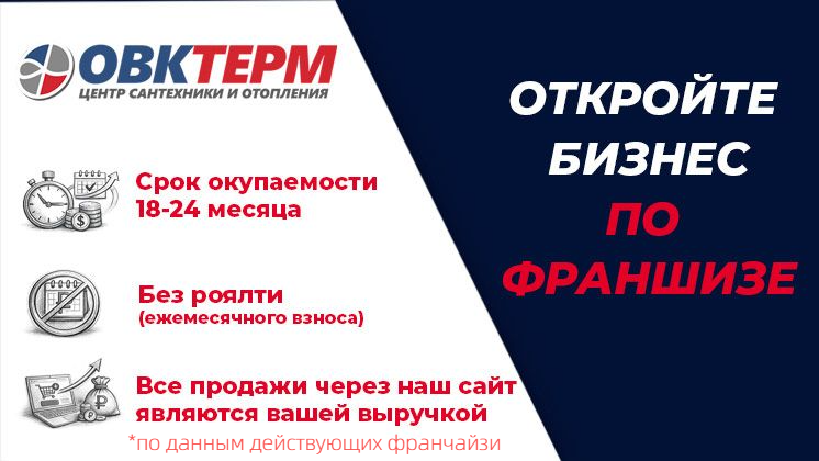 Франшиза «ОВК Терм» — центр сантехники и отопления