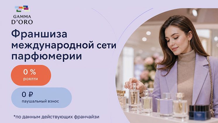 Франшиза Gamma D’ORO — магазин парфюмерии