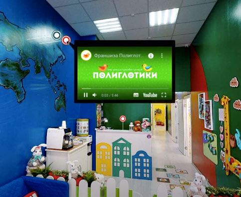 Полиглотики приглашают на виртуальный тур по детскому центру