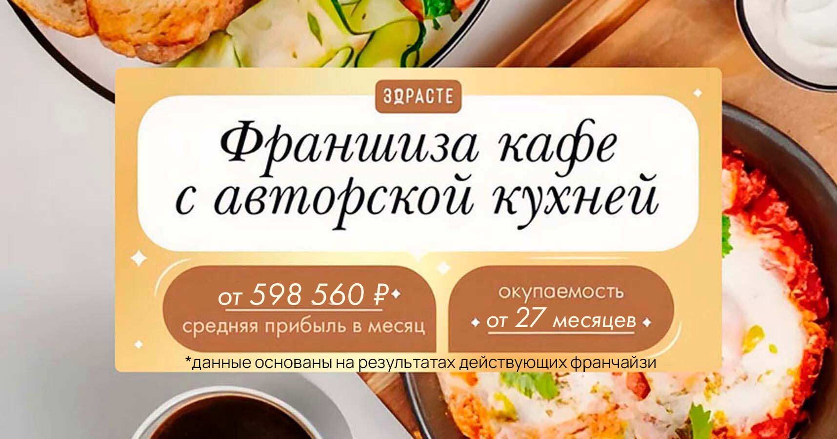 Франшиза полноформатной кофейни «ЗДРАСТЕ»