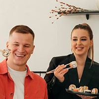 Вениамин Алексеев и Елизавета Медведева, франчайзи СушиSell