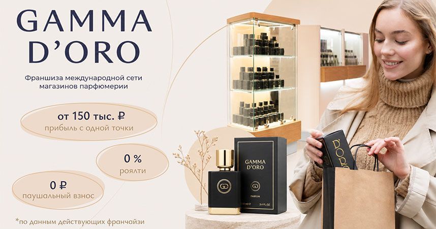 Франшиза Gamma D’ORO — магазин парфюмерии