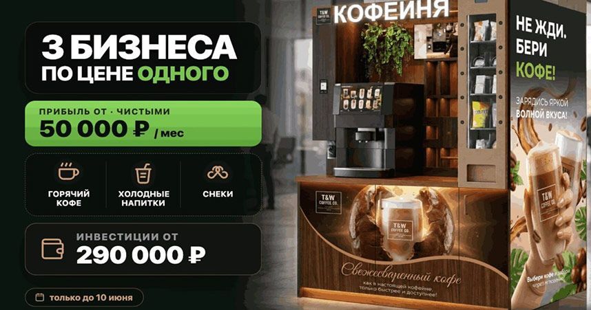 Франшиза Take&Wake — кофейня самообслуживания