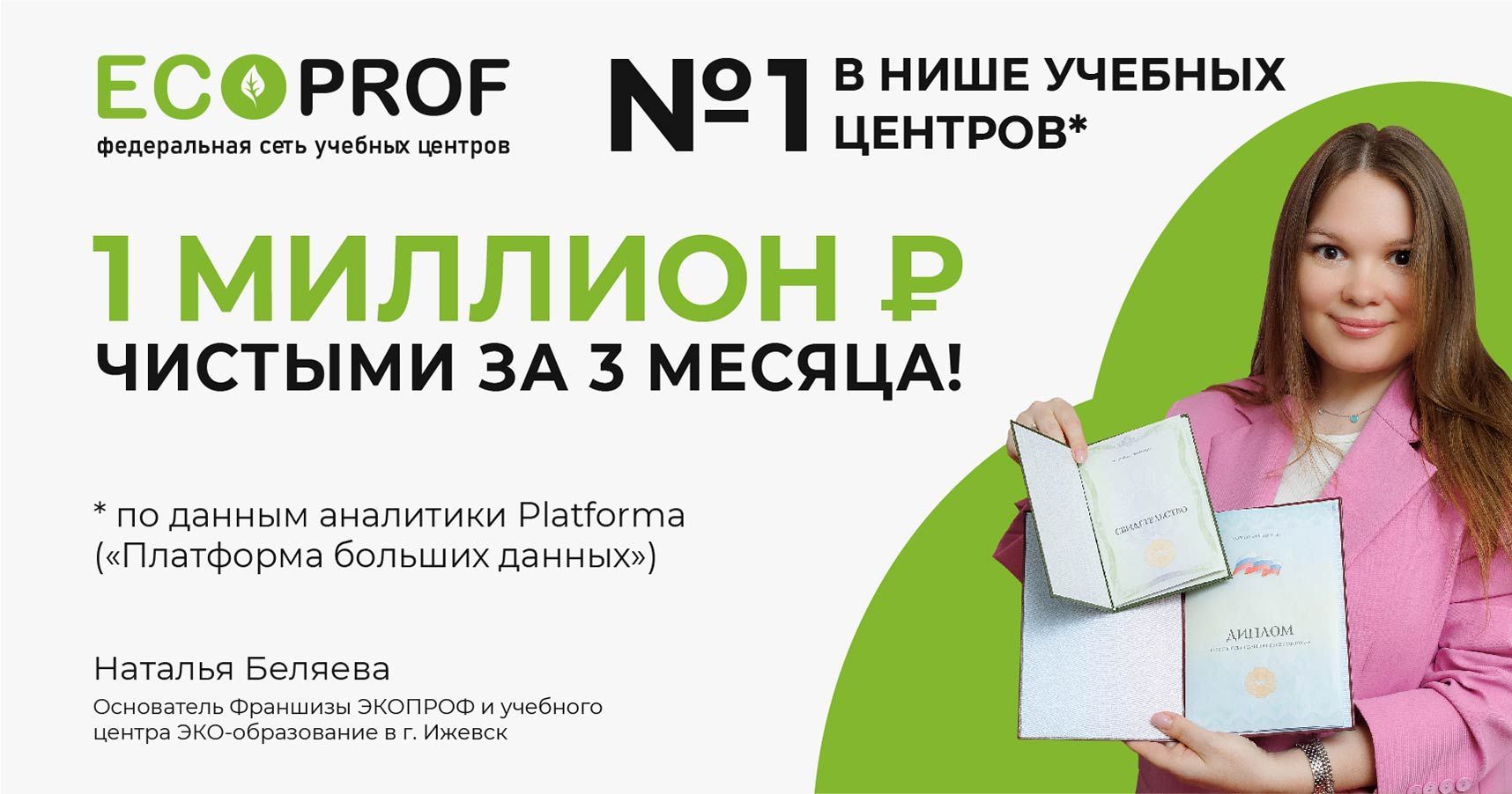 Франшиза сети федеральных учебных центров «ЭКОПРОФ»