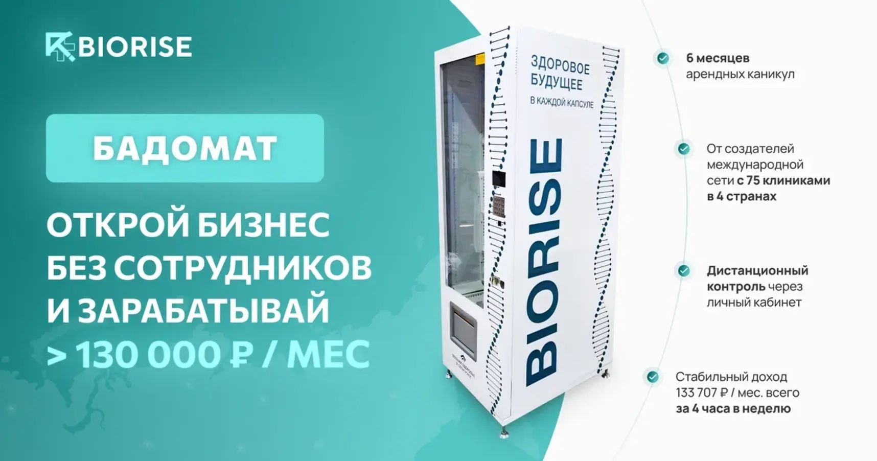 Франшиза автоматизированного способа продажи «Бадомат»