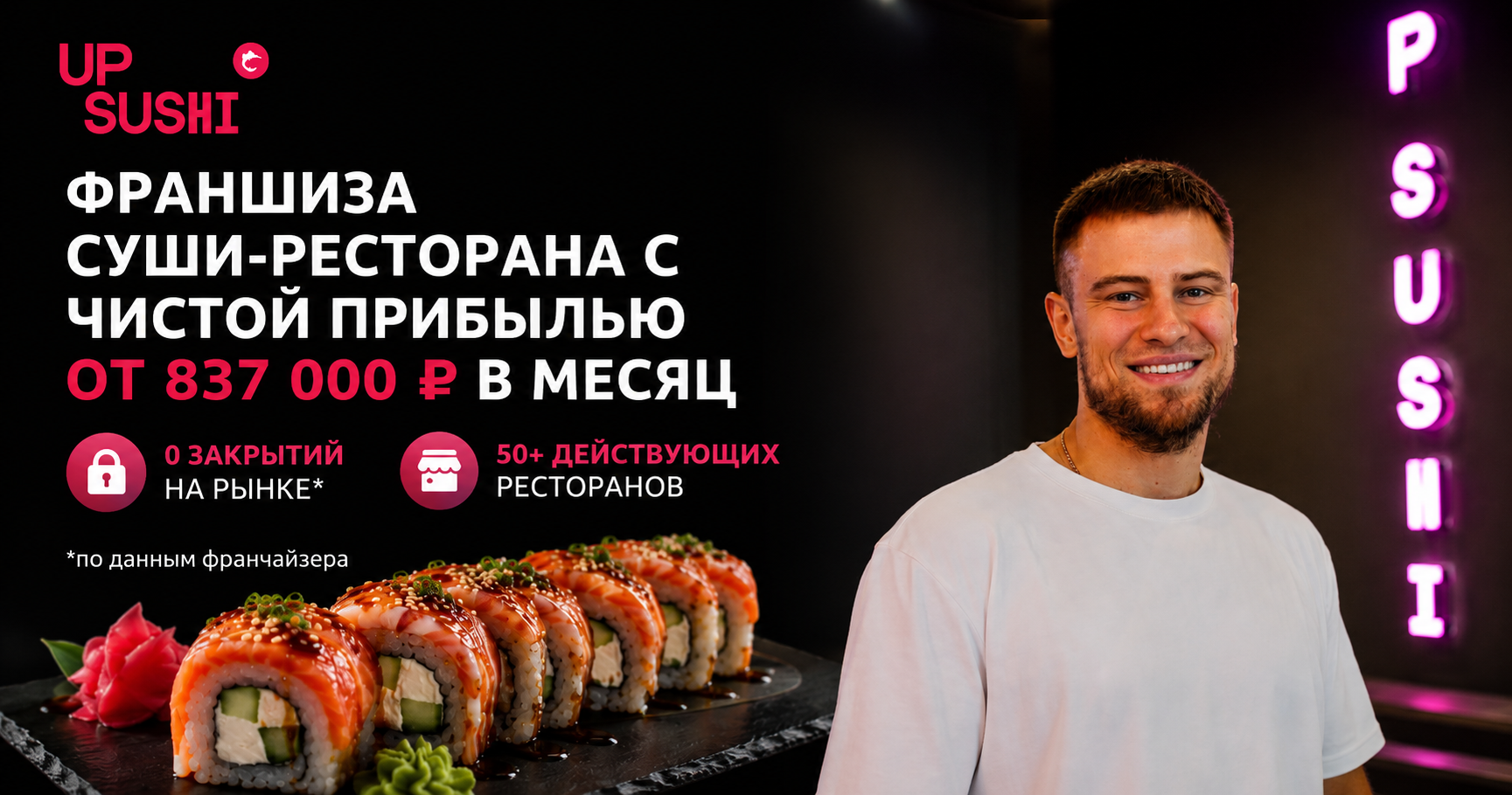 Франшиза UP SUSHI — суши-ресторан с доставкой