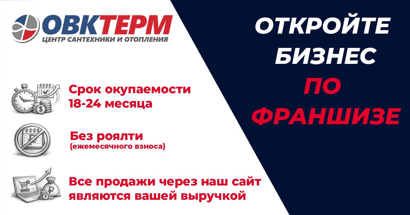 Франшиза центра сантехники и отопления «ОВК Терм»