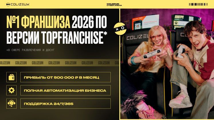 Франшиза компьютерных клубов COLIZEUM