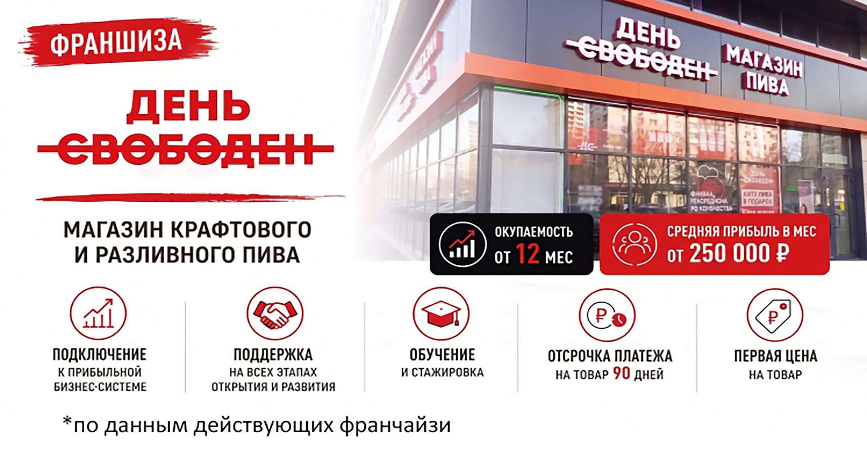 Франшиза «День Свободен» — пивной магазин