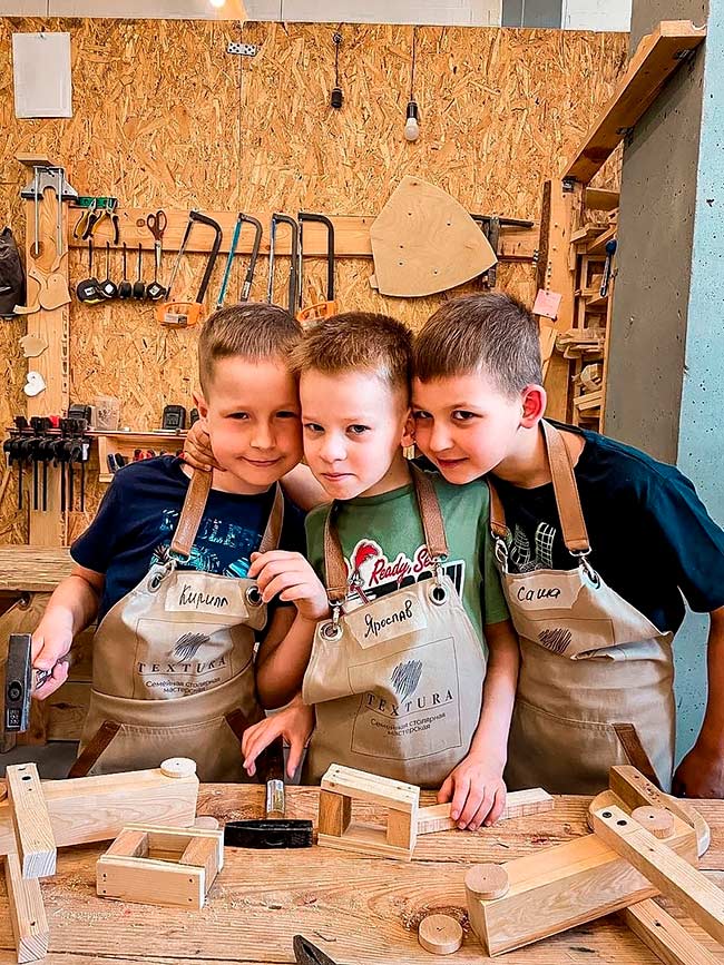 Франшиза сети детских столярных мастерских TEXTURA