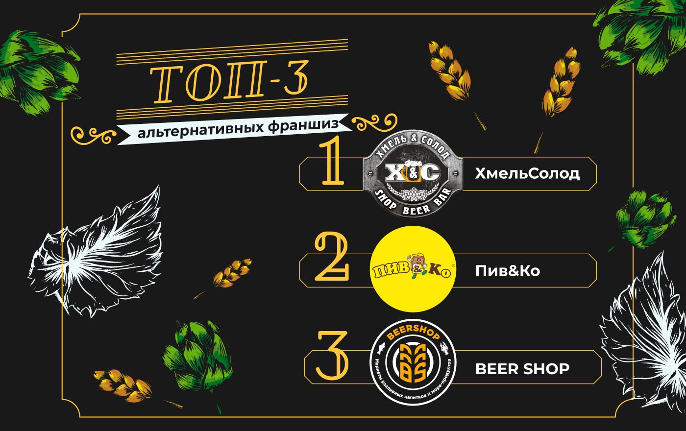 «Хмельник» - франшиза пивного магазина: обзор и сравнение