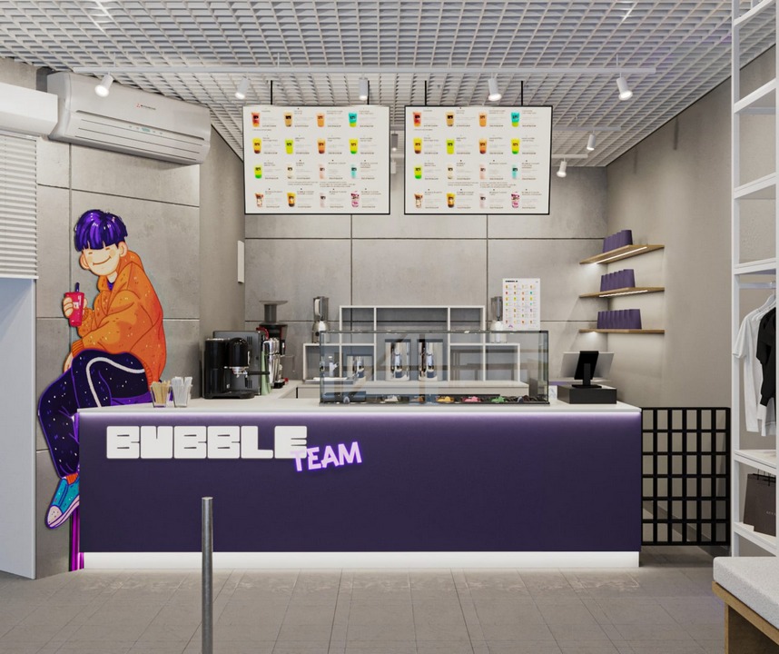 Bubble Team — франшиза кафе с напитками bubble tea