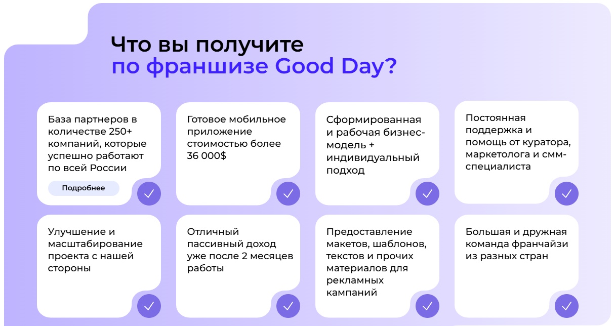Франшиза мобильного приложения Good Day