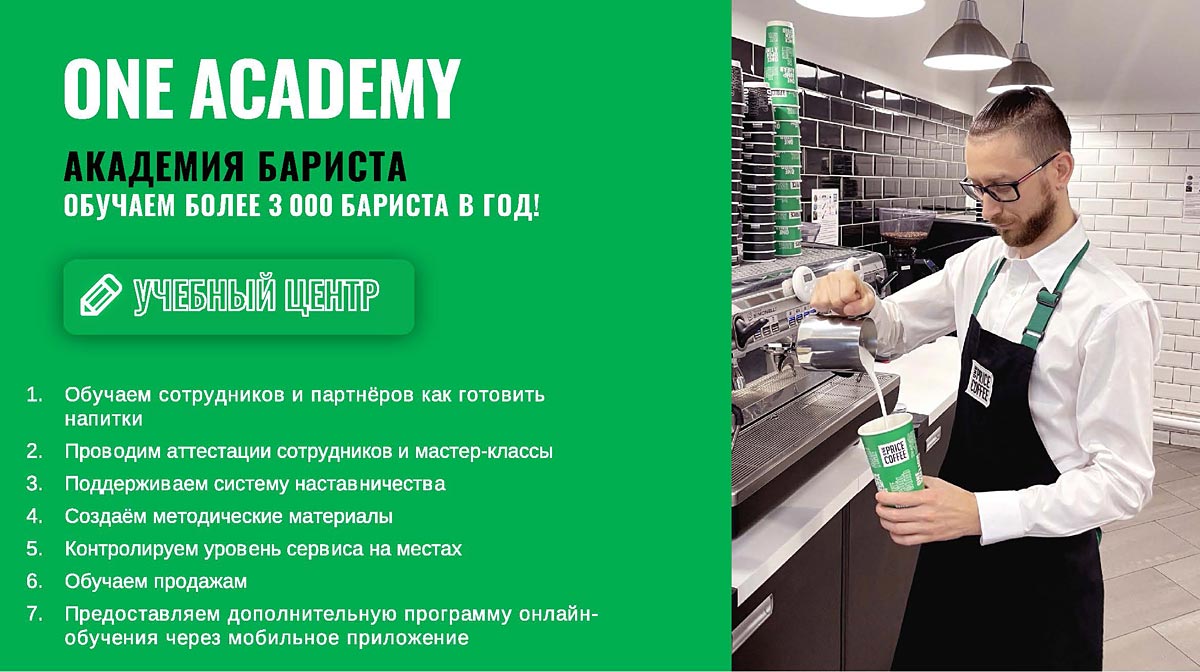 Франшиза федеральной сети кофеен ONE PRICE COFFEE