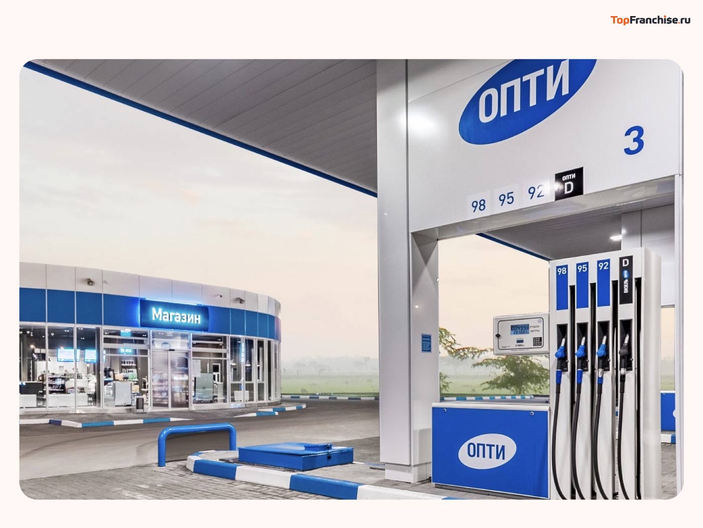 Стоимость франшизы АЗС
