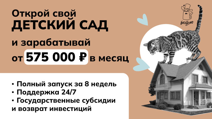 Франшиза детских садов «Кот в Шляпе»