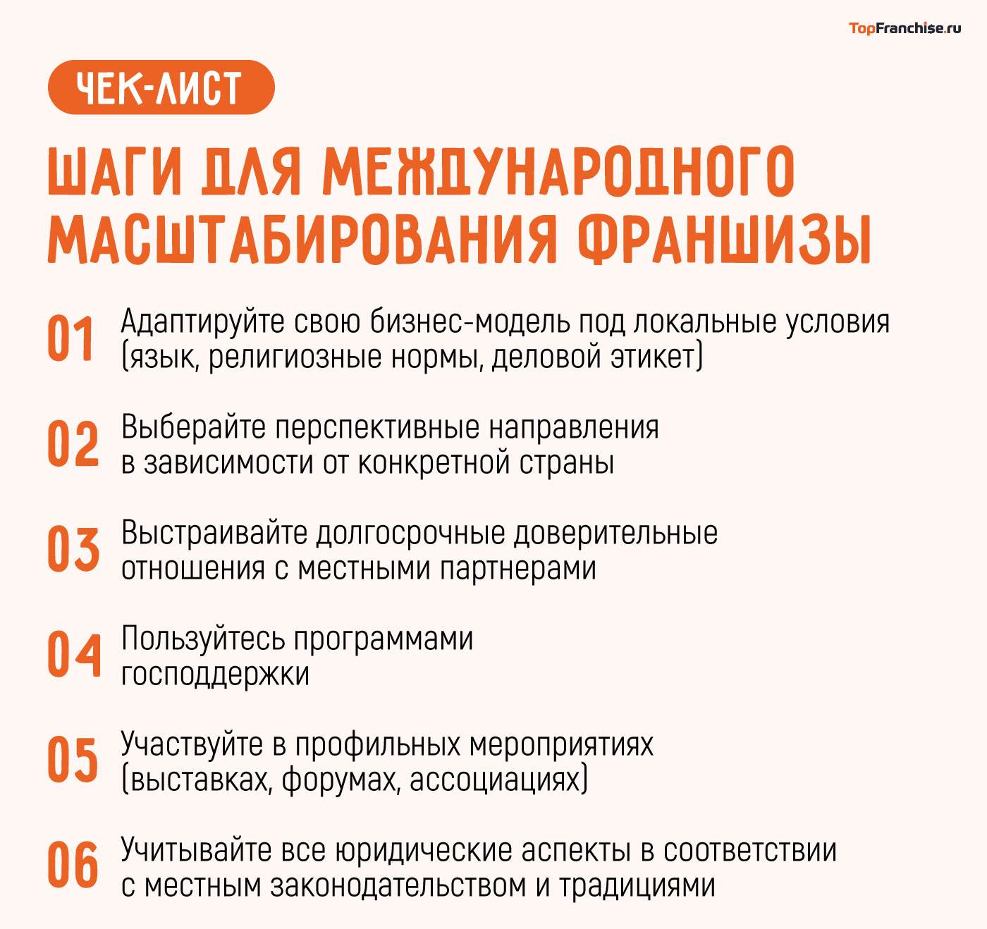 Особенности экспорта российских франшиз