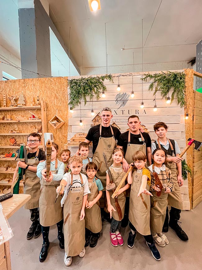 Франшиза сети детских столярных мастерских TEXTURA
