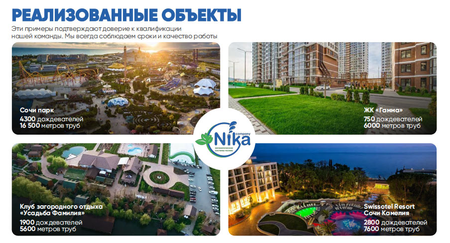 Франшиза систем автоматического полива Nika Company