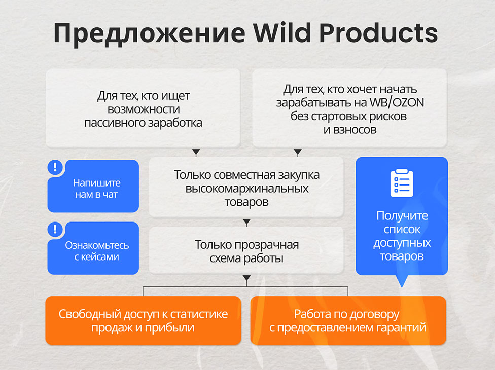 Франшиза по работе на маркетплейсах WildProducts