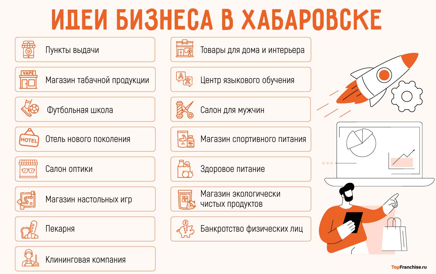 Какой бизнес открыть в Хабаровске: 15 актуальных бизнес-идей в 2025 году