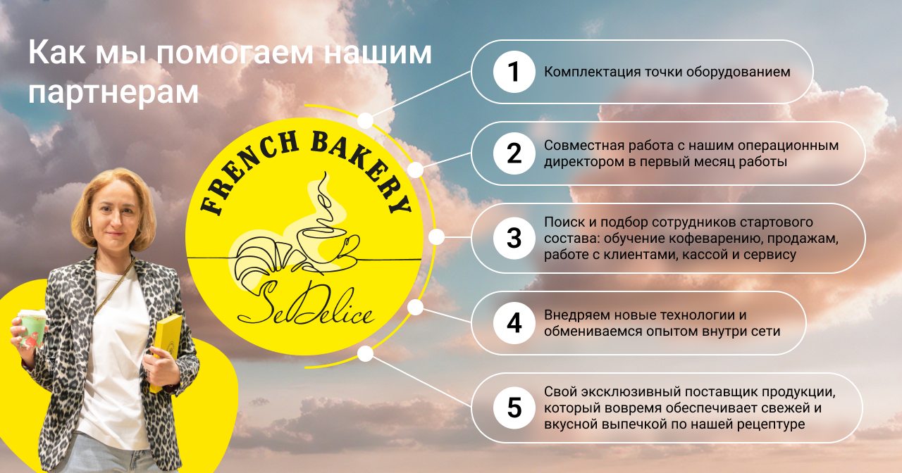 Франшиза сети кофеен SEDELICE FRENCH BAKERY