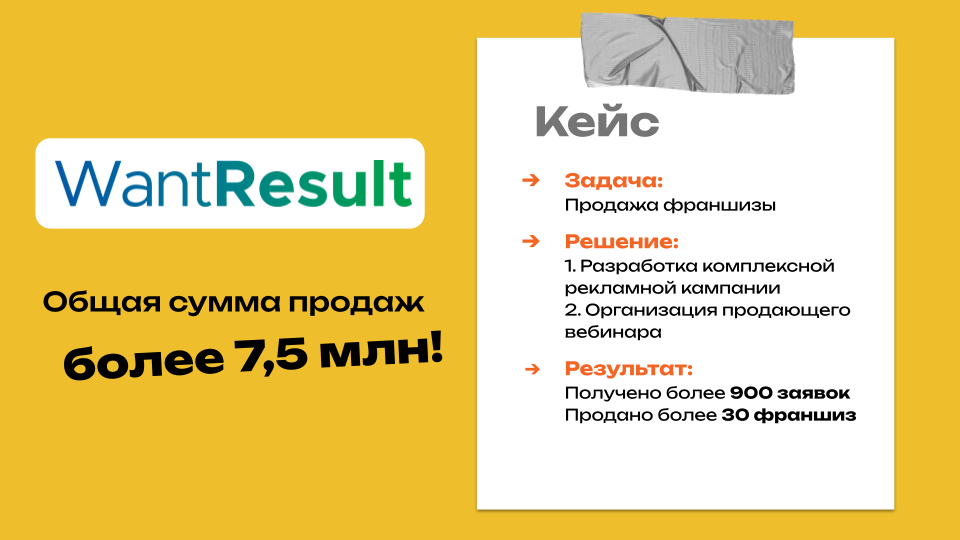 EVENmarket — лиды на франшизы с заменой некачественных