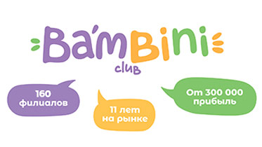 Франшиза международной сети детских садов Bambini-club