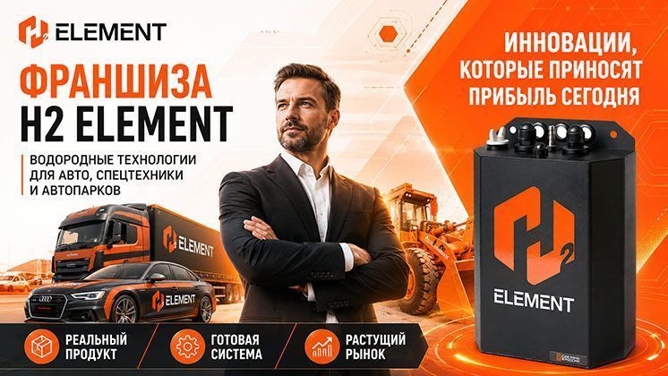 Франшиза промышленного оборудования H2 Element