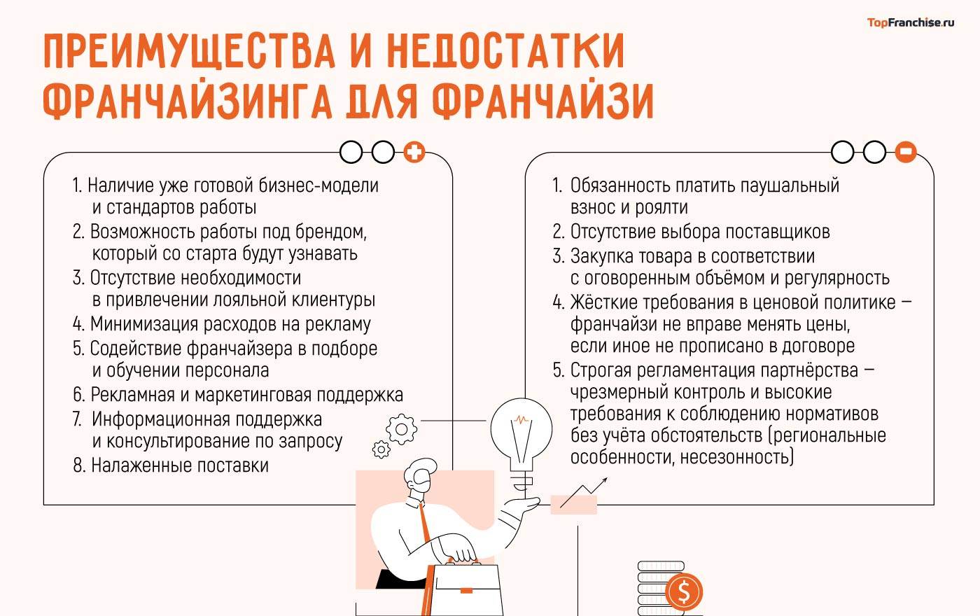Плюсы и минусы франшизы