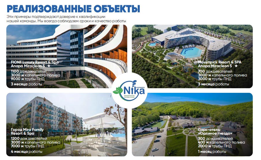 Франшиза систем автоматического полива Nika Company