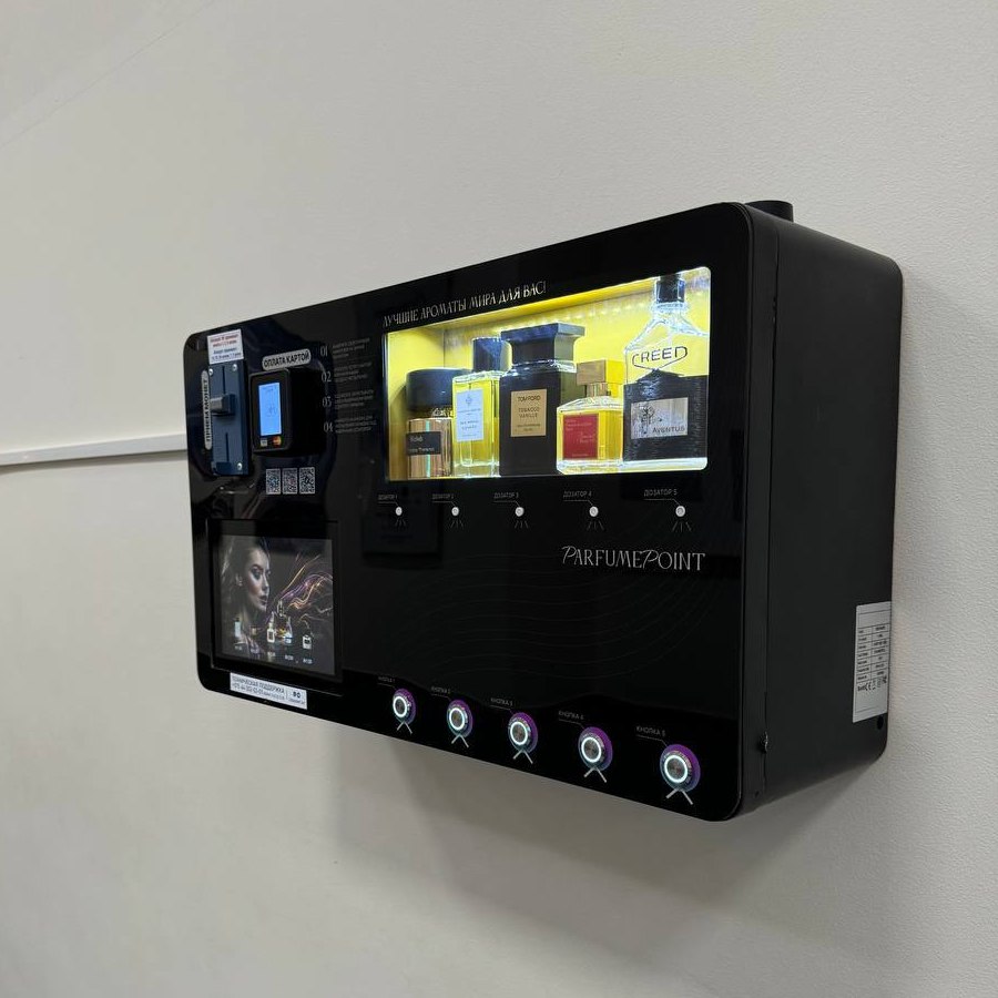 Франшиза вендинговых аппаратов по распылению духов PARFUMEPOINT