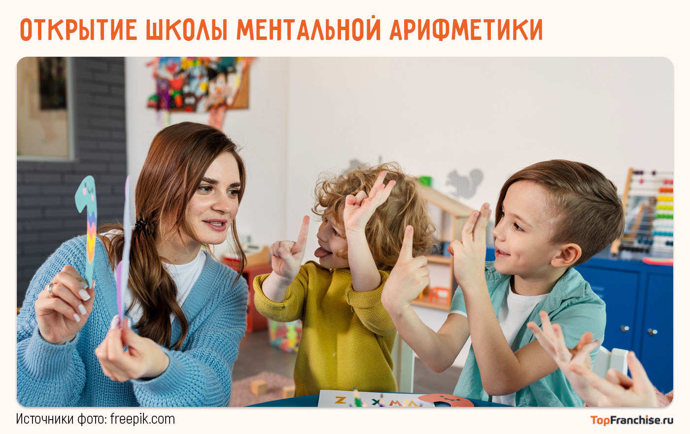 Открытие школы ментальной арифметики, бизнес для обучения детей, франшиза образования