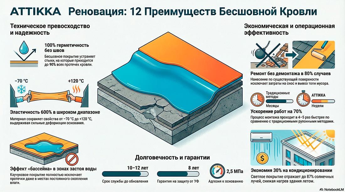 Франшиза «АТТИККА РЕНОВАЦИЯ» — гидроизоляция