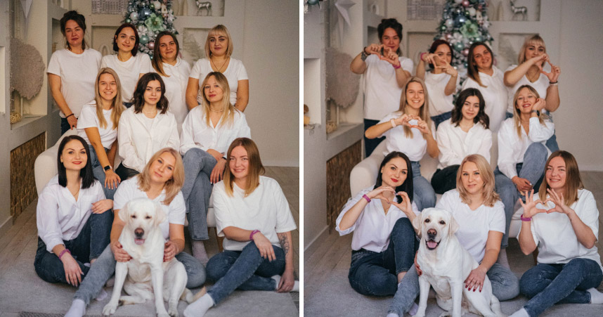 Команда сети зоомагазинов «Мокрый нос» поздравляет с Новым годом!