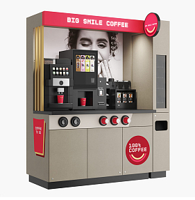 Франшиза кофеен самообслуживания Big Smile Coffee