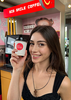 Франшиза кофеен самообслуживания Big Smile Coffee