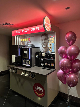 Франшиза кофеен самообслуживания Big Smile Coffee