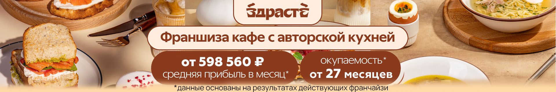 Франшиза полноформатной кофейни «ЗДРАСТЕ»