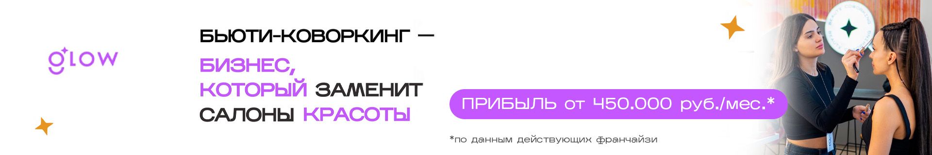 Франшиза бьюти-коворкинга Glow